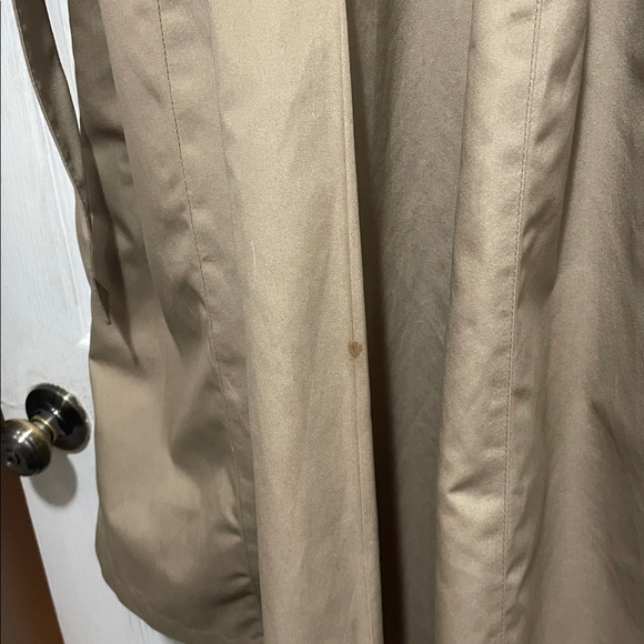 VINTAGE London Fog Beige Double-Breasted Trench Coat Ladies Petite small/4/6 - Picture 9 of 11